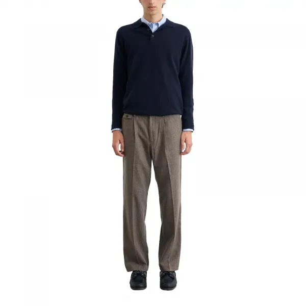 Edmmond Studios Wool Polo "Navy" (325-60-04590)