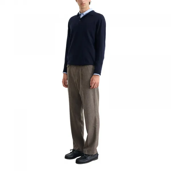 Edmmond Studios Wool Polo "Navy" (325-60-04590)