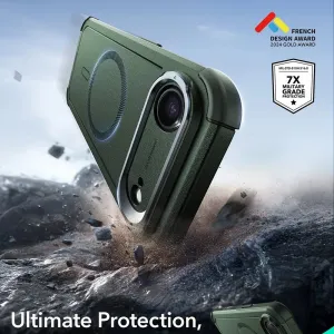 Kryt ESR Cyber Armor Kickstand, iPhone Air, zelený
