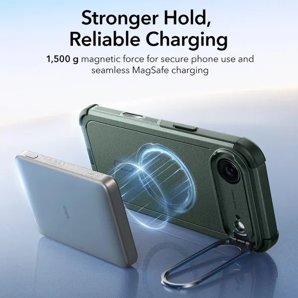 Kryt ESR Cyber Armor Kickstand, iPhone Air, zelený