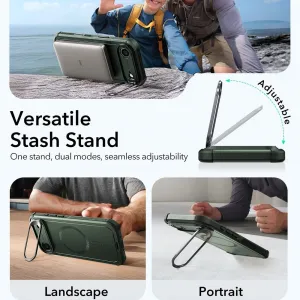 Kryt ESR Cyber Armor Kickstand, iPhone Air, zelený