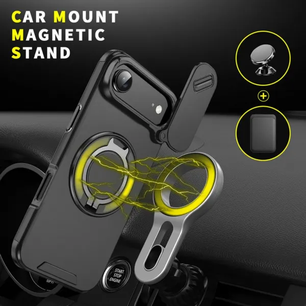 Camslide Stand obal, iPhone Air, čierny