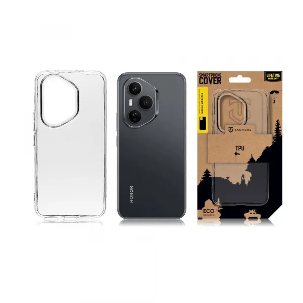 Tactical TPU obal pre Honor 400 Pro, priesvitný