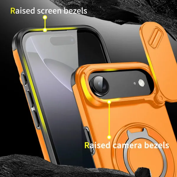 Camslide Stand obal, iPhone Air, oranžový