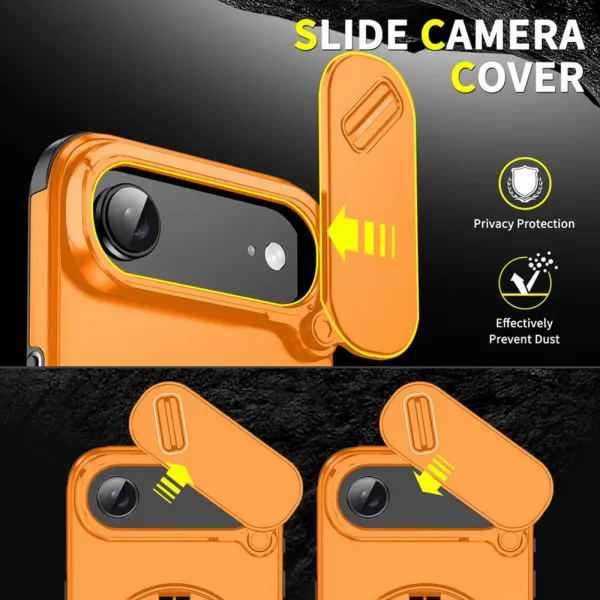 Camslide Stand obal, iPhone Air, oranžový