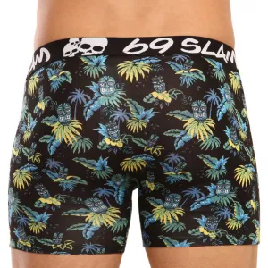 Pánske boxerky 69SLAM fit bamboo tiki face (MPBIKI-BB) S, trenky