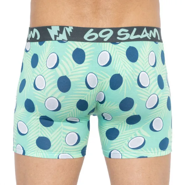 Pánske boxerky 69SLAM fit bamboo coco blue M, trenky