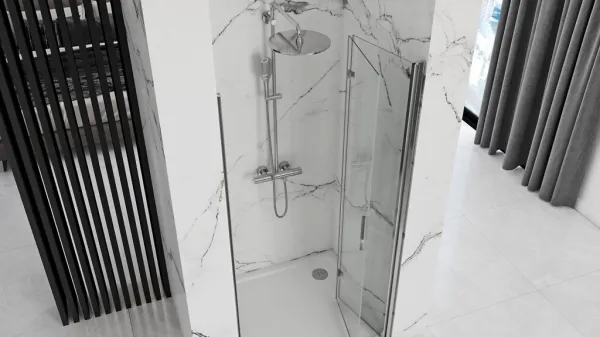 REA/S - Sprchové Dvere Molier Chrome + Profil 90 KPL-K8539
