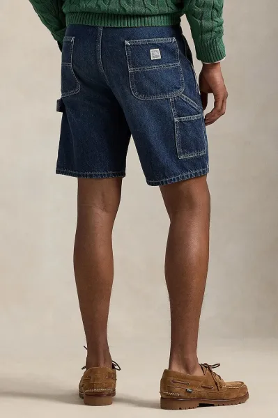 Bavlnené rifľové šortky Polo Ralph Lauren biela farba, 710971777