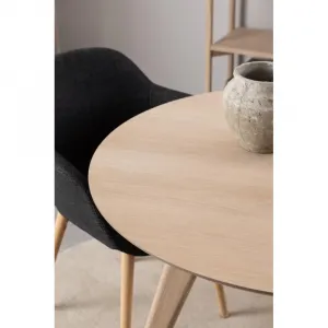 Actona Kulatý jídelní stůl Townsville 100 cm dub bílý