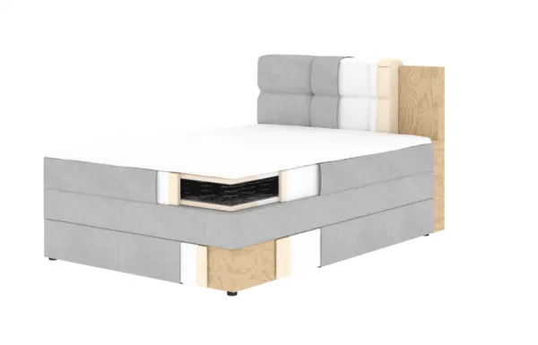 ArtElta Jednolôžková posteľ KASPED Boxspring | 120 x 200 cm Farba: Royal 01