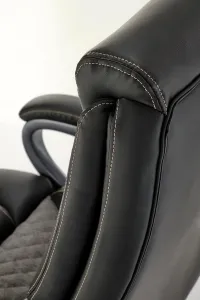 HALMAR Kancelářské křeslo Steven eko kůže černá/šedé