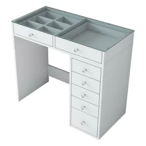 Kalune Design Toaletní stolek Melissa 02 bílý/čirý