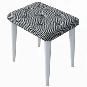 Kalune Design Toaletní stolek Margot 01 se stoličkou bílý