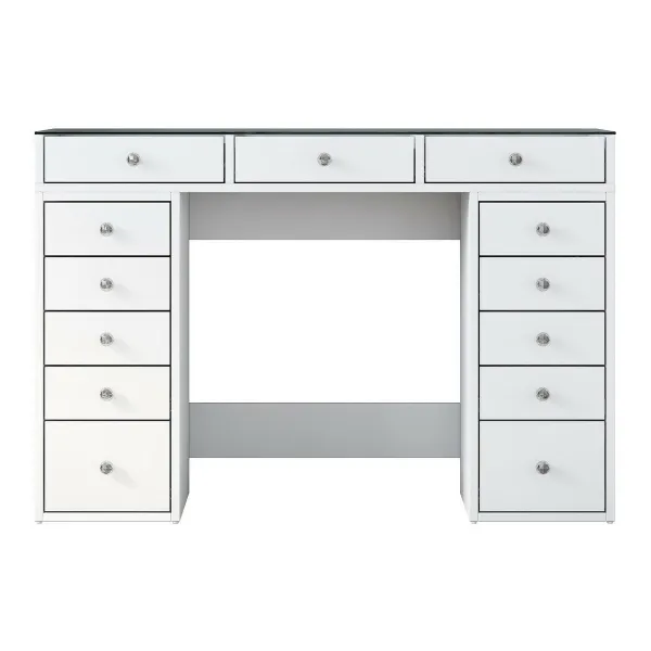 Kalune Design Toaletní stolek Melissa 01 bílý/čirý