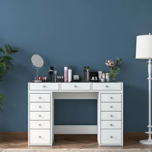 Kalune Design Toaletní stolek Melissa 01 bílý/čirý