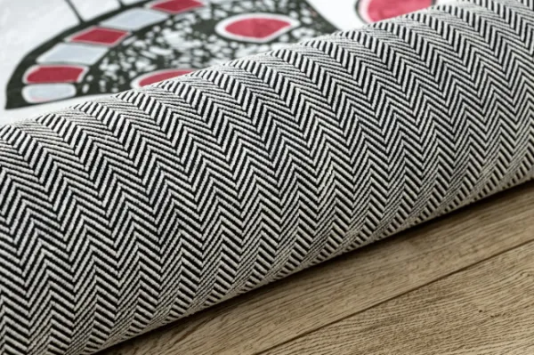 Detský koberec protišmykový BAMBINO 2644 Dievčatko, biely / ružový