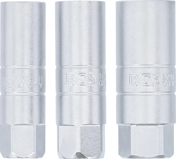 BGS Technics BGS 6858 – sada nástrčných kľúčov na zapaľovacie sviečky, 3 diely