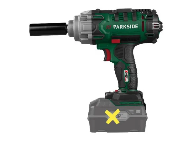 Parkside® Aku rázový uťahovák 20 V Passk 20-Li C4 – bez akumulátora