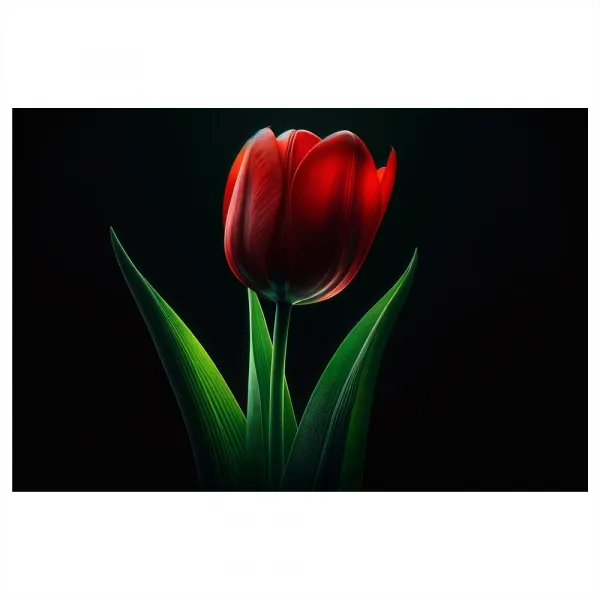 Obraz červená tulipánová elegancia