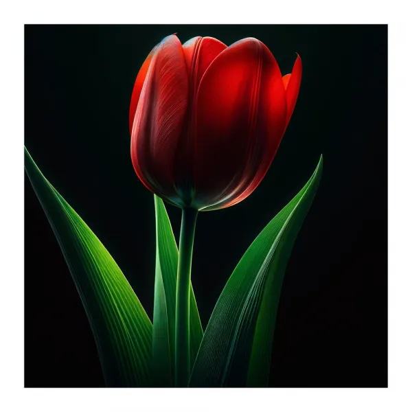 Obraz kvet tulipánu v noci