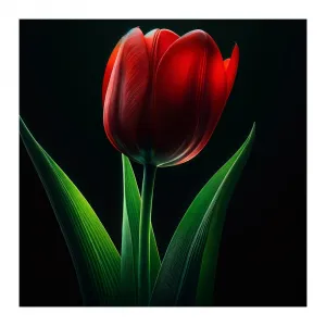 Obraz kvet tulipánu v noci
