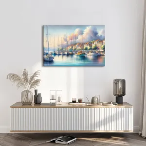 Obraz pokojná marina za úsvitu