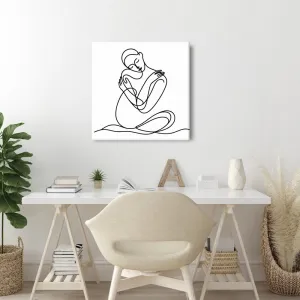Obraz jemná kráska v minimalizme