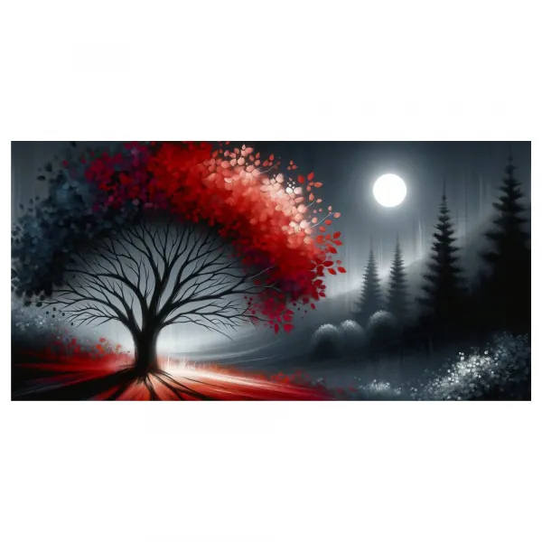 Obraz magická noc a strom života