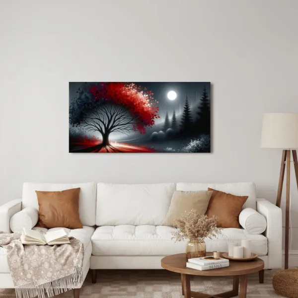 Obraz magická noc a strom života
