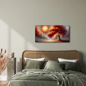 Obraz jesenný strom života vo svetle slnka