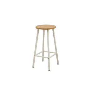 Bar Table & Stool Set (3 Pieces) Mola Set 100 - Karina White
