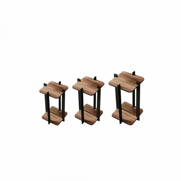 Stojan na kvety Flower Desk Square - Walnut