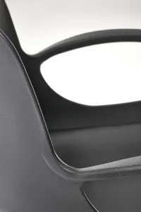 HALMAR Dětská otočná židle Frost eko kůže černá