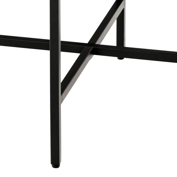 Actona Odkladací stolík Lamoine 40 cm čierny/čierny mramor