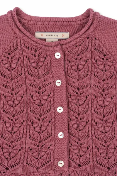 Detský bavlnený kardigan Konges Sløjd CABBY FRILL CARDIGAN GOTS