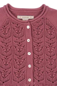 Detský bavlnený kardigan Konges Sløjd CABBY FRILL CARDIGAN GOTS
