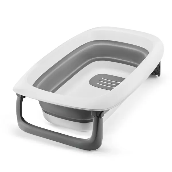 Prebaľovací pultík s vaničkou Kinderkraft Bubbly Grey