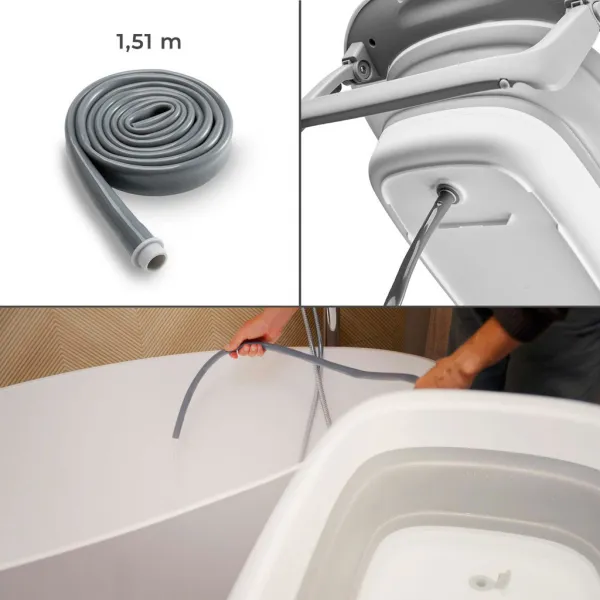 Prebaľovací pultík s vaničkou Kinderkraft Bubbly Grey