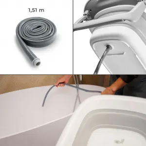 Prebaľovací pultík s vaničkou Kinderkraft Bubbly Grey