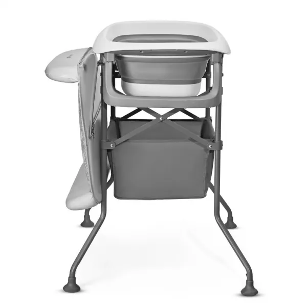 Prebaľovací pultík s vaničkou Kinderkraft Bubbly Grey