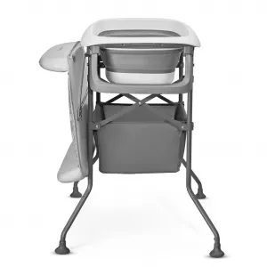 Prebaľovací pultík s vaničkou Kinderkraft Bubbly Grey