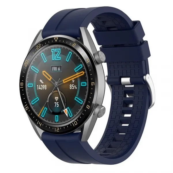 BStrap Silicone Cube remienok na Garmin Venu 2, dark blue (SHU004C0408)