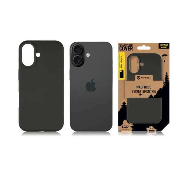 Tactical MagForce Velvet Smoothie kryt, iPhone 17, tmavo šedý