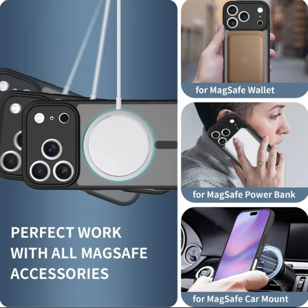 Tech-Protect BasicMag MagSafe, iPhone 17 Pro, matná čierna
