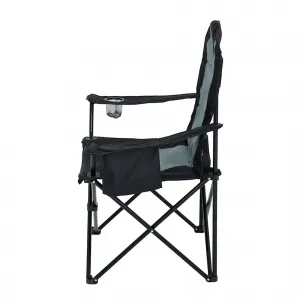 Ak furniture Kempingová židle FOTYN černo-šedá