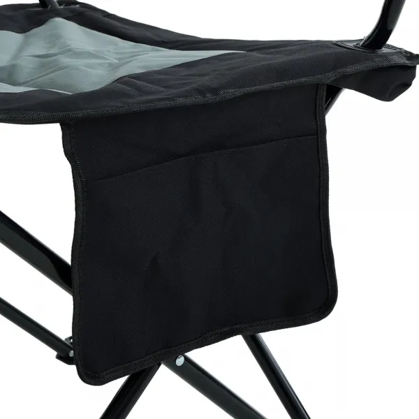 Ak furniture Kempingová židle FOTYN černo-šedá