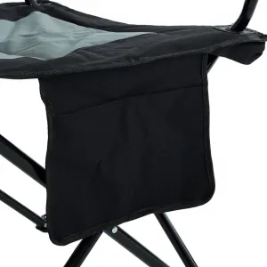 Ak furniture Kempingová židle FOTYN černo-šedá