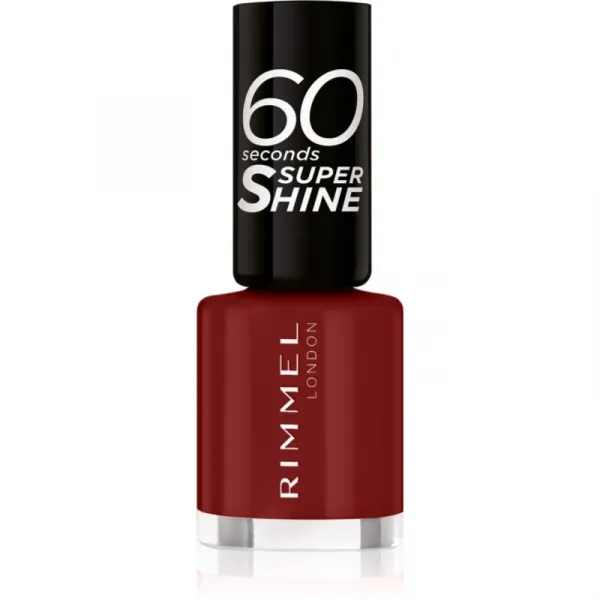 Rimmel 60 Seconds Super Shine lak na nechty odtieň 320 Rapid Ruby 8 ml