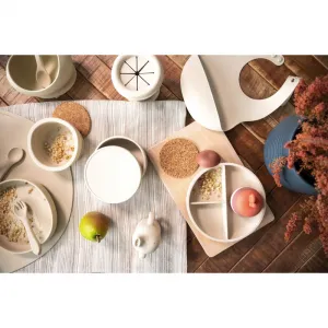 Zopa Silicone Divided Plate delený tanier s prísavkou Sand Beige 1 ks